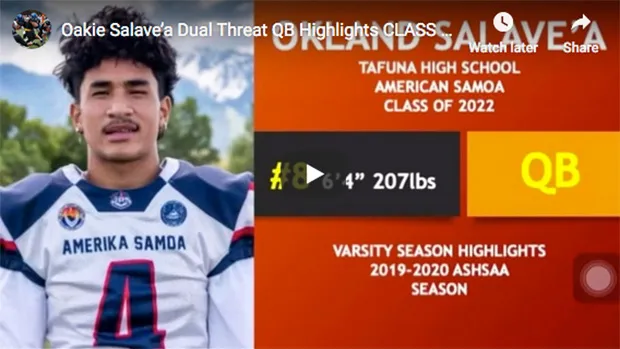 Okland Salave'a of Tafuna High School