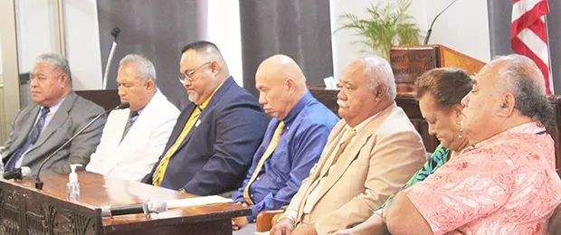 Deacon Malaki Timu; Rev. Vaimoli Kuresa; Rev. Elder Fouvale Asiata; Deputy Samoan Affairs Secretary Tauese V. Sunia; Rep. Manavaalofa T. Manase; Milaneta Tinitali; and Paopao Kuresa