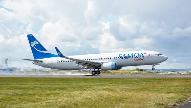 The Samoa Airways jet