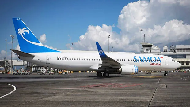  File photo of Samoa Airways plane on runway