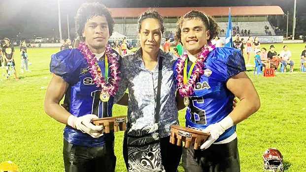  Polly Moli with Semisi Moli and Kanai Satele