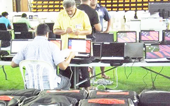 Samoa Election office staff 