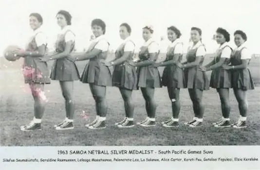 Samoa netball silver medalists 1963