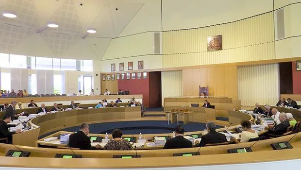 Samoa's parliament chamber