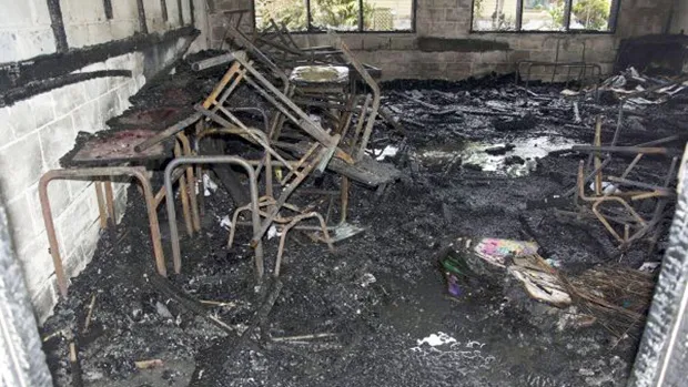Fire at  Vailoa Primary School building