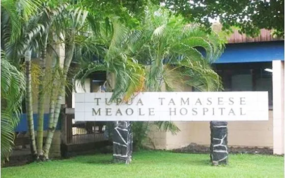 Tupua Tamasese Meaole Hospital sign