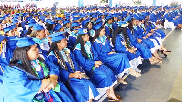 Some of the 190 SHS graduates 