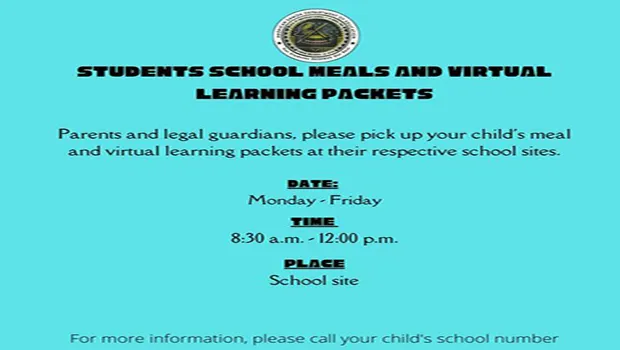 meal and virtural learning information