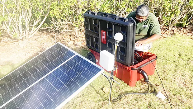 Installing a seismic station on Tutuila