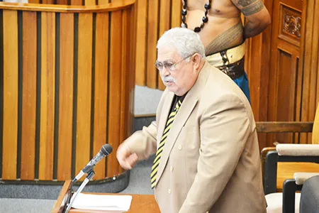 Senate President Tuaolo Manaia Fruean 