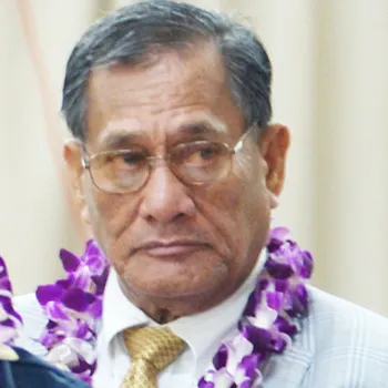 Senate Budget and Appropriations Committee chairman Magalei Logovi’i 