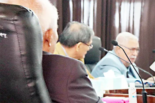 Senators in session