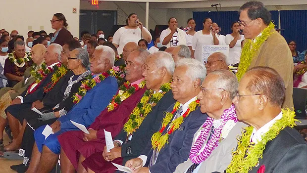 Senators seated at Joint Fono Session