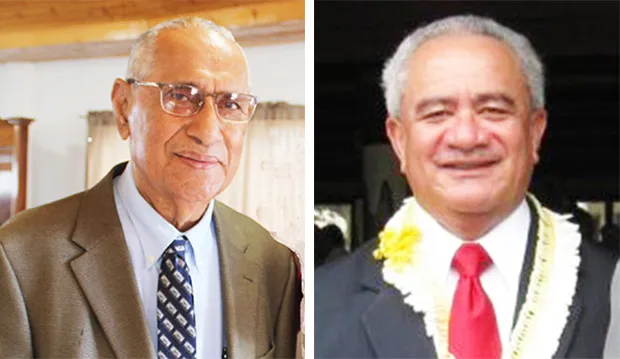 Sens. Soliai Tuipine Fuimaono and Togiola T.A. Tulafono
