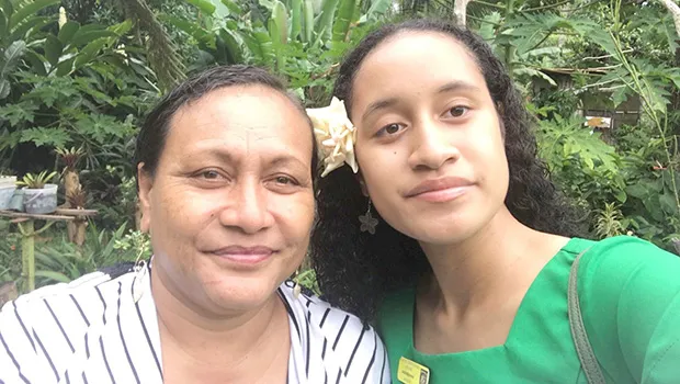 Serenalia Iona with her mother