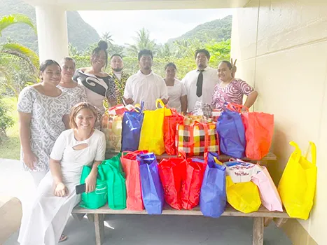 Youth delivering donations to TCF