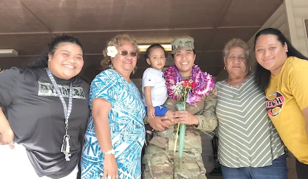 Debbie with family members