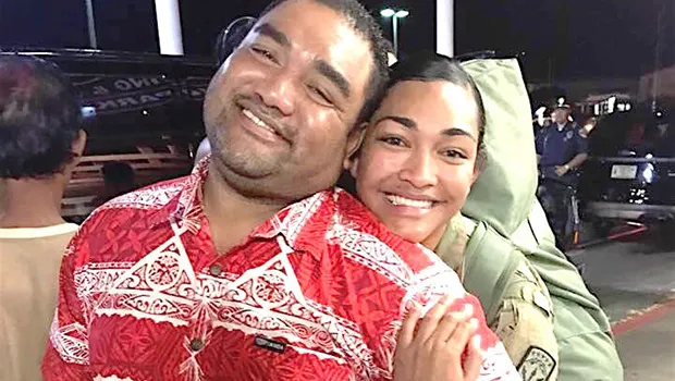  SGT Sinaalamaimaleula Tauti with her father David