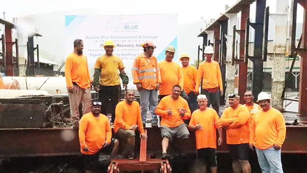 Mike Pulu, Hymal Vaimaona, Aquatic Blue Environmental and the shipyard crew 