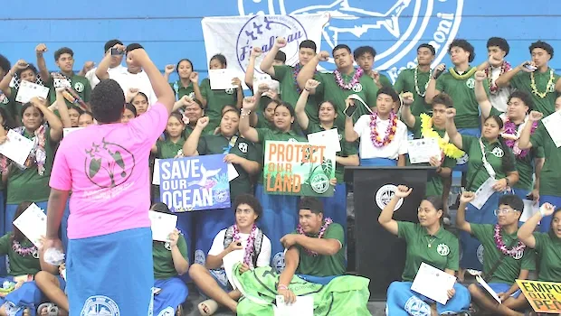 Samoana High School Finafinau Chapter members