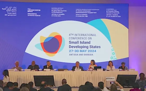 Pacific leaders at SIDS conference