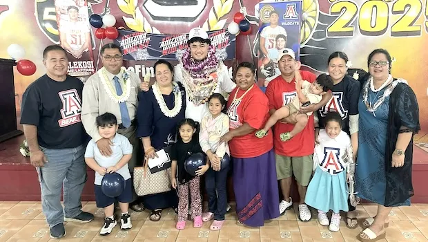 Elekosi "Kaisi" Lafitaga, Jr and family