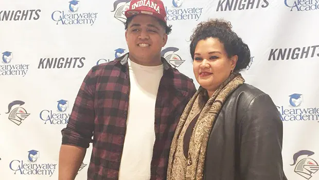 Sio Nofoagatoto'a and his mom, Senetima