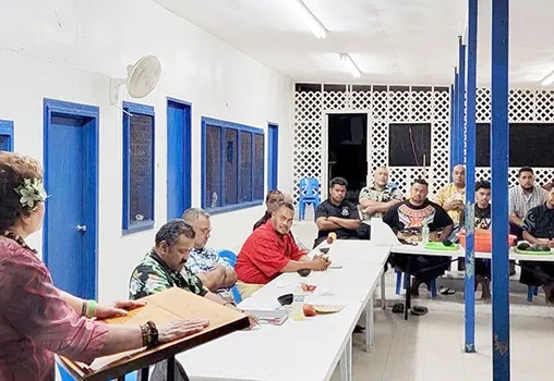 Amata with Town Hall participants