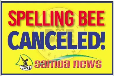 Spelling Bee Canceled Notice