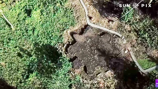 One of many star mounds now revealed. 