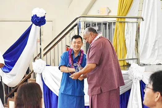 StarKist Co. President and Chief Executive Officer Chae-Ung Um WITH GOV. LEMANU