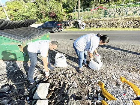 Production Supervisor Fitu Vaeono and Fish Coordination Supervisor Tafa Atapana