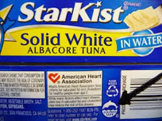 StarKist Tuna can with dolphin safe labeling