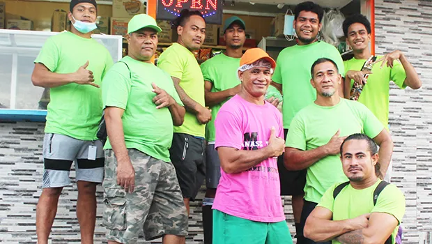 Crew members of StarKist Samoa’s Sanitation Department pose for a photo