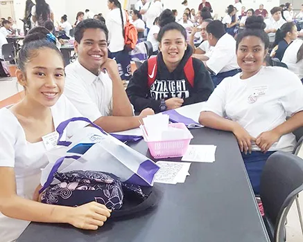 Students representing various public and private high schools, including the ASCC, gathered at the Lee Auditorium yesterday for this year's Health Occupations Students of America (HOSA) state conference. 