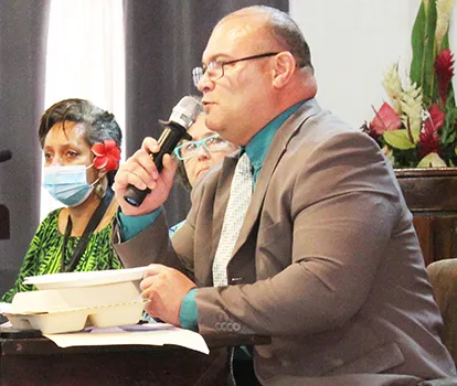 Aileen Solaita and Fa’amao Asalele Jr.