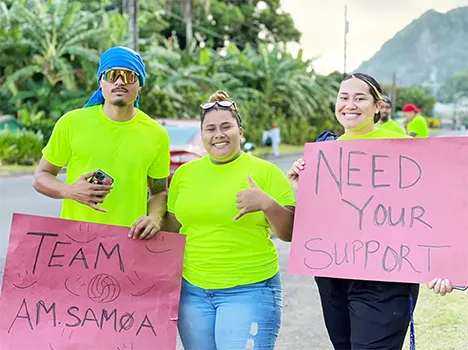 fund raising for Am Samoa Volleyball team