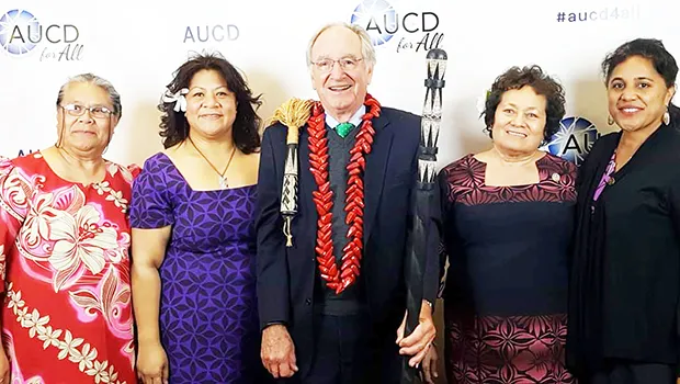 Congresswoman Uifa’atali with Director Tupuola and others