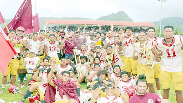 ASHSAA 2020-2021 Varsity Football ‘Undefeated’ Champions – Tafuna Warriors