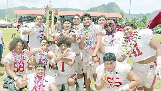 The 2021 Tafuna Warriors Varsity Championship team