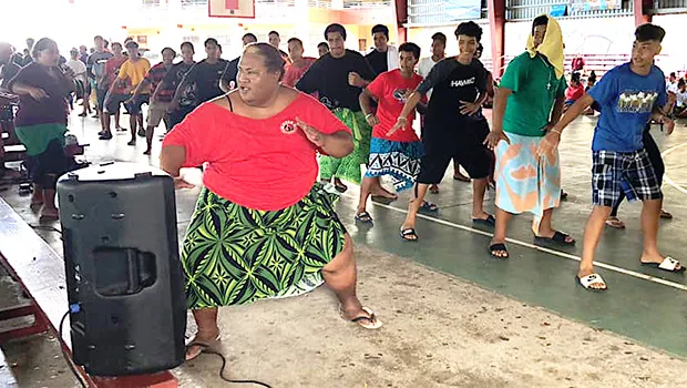 Tafuna High School pese practice
