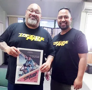 Tofiga Sefo Fepulea’i with writer/director Stallone Vaiaoga-Ioasa