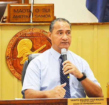 Marine and Wildlife Resources (DMWR) director, Taotasi Archie Soliai