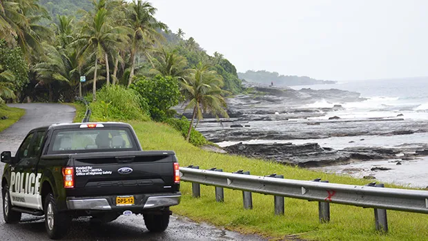 A view of Sliding Rock in Leala, Taputimu