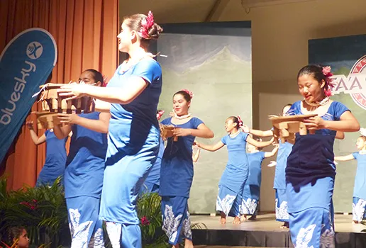 Le Taupou Manaia performing in August of last year.