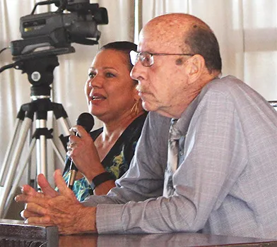 Leilua Stevenson and Steven Watso