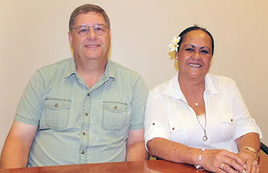 tive officer, Drew Roberts and TBAS chief operations officer, Makerita Polu 