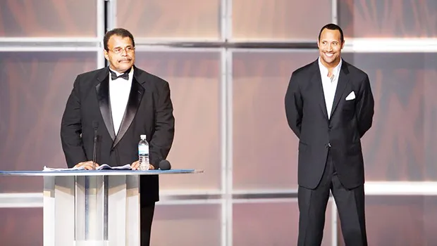 ocky "Soul Man" Johnson, left, and Dwayne “The Rock” Johnson 