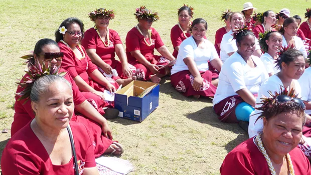 Tafuna High School performing during the 2019 Flag Day. 