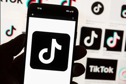 TikTok logo on smart phone